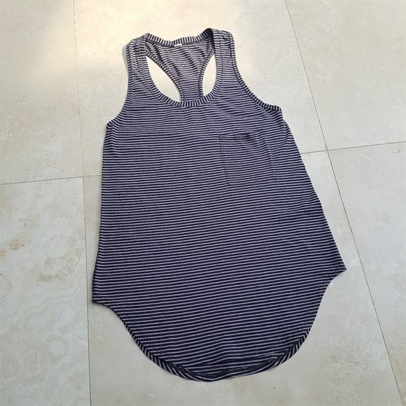Lululemon Purple Striped Racerback Tank - Picture 3 of 6